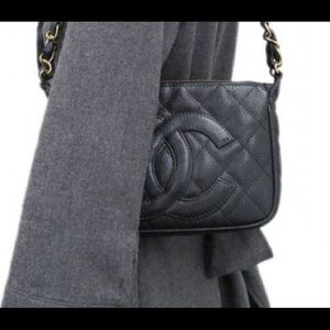 Authentic Chanel Timeless Caviar shoulder Bag